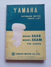 Yamaha motori fuoribordo 55 AE - 55 AM 1976 catalogo ricambi originale