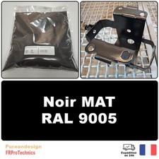 Peinture poudre de thermolaquage 1 Kg RAL 9005  Noir Mat - Powder coating