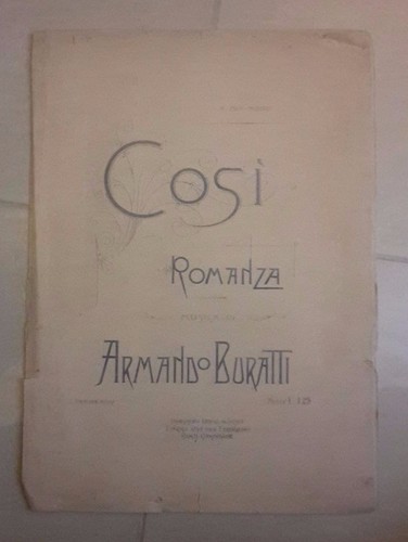 Spartito musicale cosi - spartito,