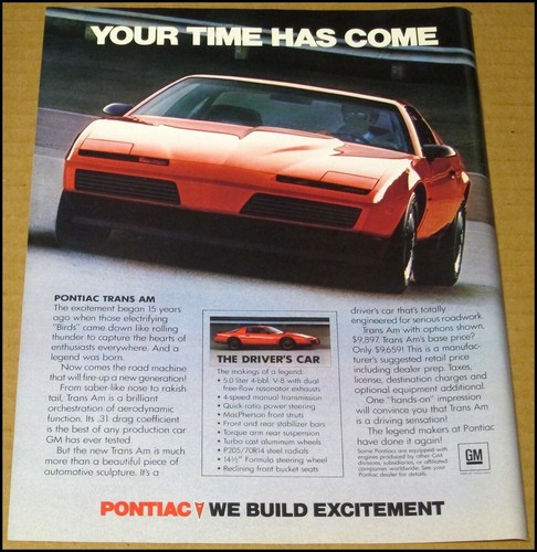 Pubblicità stampa pontiac - pubblicità,