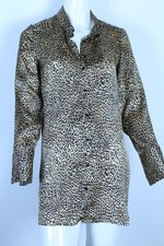 ZARA MAXI CAMICIA  MACULATA  DONNA   TG SIZE S