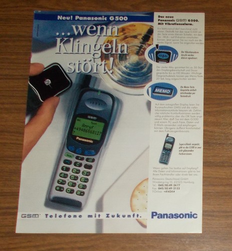 Rara pubblicità panasonic gsm - rara,