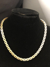 MONET, BELLA E MASSICCIA COLLANA DORATA