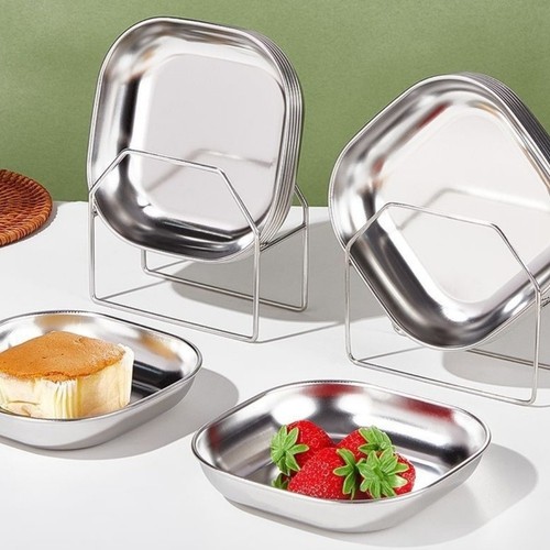 Piatto snack acciaio inox - snack, in