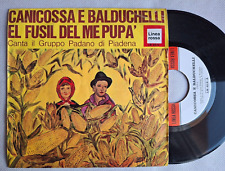 GRUPPO PADANO DI PIADENA CANICOSSA E BALDUCHELLI LINEA ROSSA 1967 FOLK 45 RPM 7"