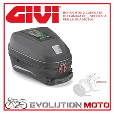 BORSA ST612 GIVI + FLANGIA BF02 TRIUMPH STREET TRIPLE 675 2013 > 2016 BORSELLO S