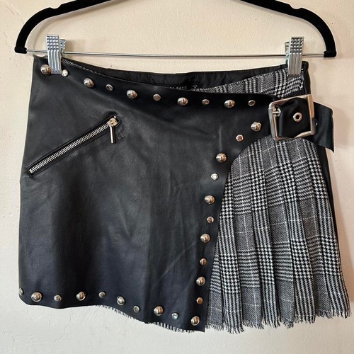 Mini skort zara pelle - zara, in