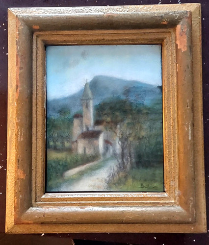 Dipinto antico tecnica mista - dipinto,