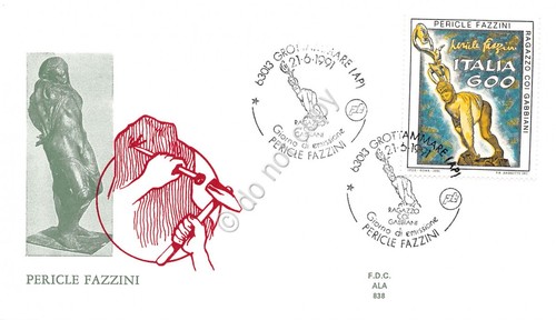 Fdc ala italia - italia, pericle