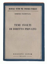EBOND temi svolti di diritto privato D. Tramontana Manuali CETIM  Libro LI030776