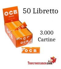 OCB Carta arancione 70 mm- 50 libretti - 3.000 Cartine