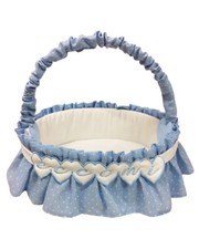 Fiocco Nascita Cesto Nascita Porta prodotti Azzurro Eccomi