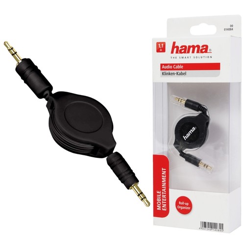 Hama cavo aux avvolgibile jack - hama,
