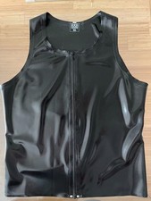 Canottiera Con Zip Frontale In Gomma XL Nero Rubber Vest RoB Amsterdam