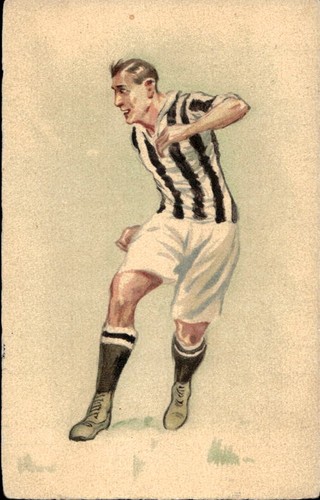 Cartolina illustrata calcio