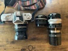 Nikon Nikkormat FT pellicola reflex, Nikkor 28, 50, 200 mm