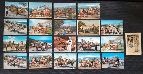 Sicilia lotto cartoline vg - sicilia,