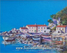 BLUE BAY, quadro originale su