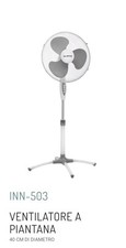 Innoliving INN-503 45W Ventilatore a Piantana 40cm - Bianco
