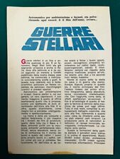 Vintage Star Wars 1977  Il Film Originale Reclame Pubblicità Webung