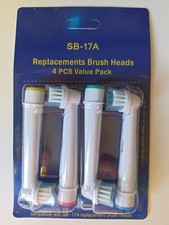 Testine compatibili per Spazzolino Elettrico Oral-B (SB-17A)  - 4 Pezzi