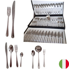 EME  Set  Posate Acciaio Inox - 75 Pezzi con astuccio 12 Persone Made in Italy