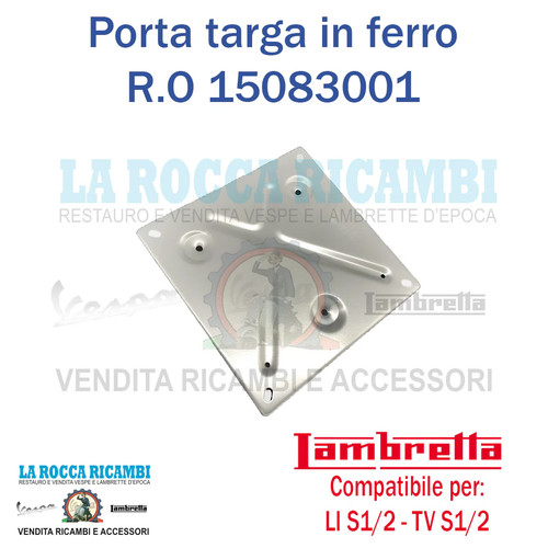 Portatarga ferro lambretta - portatarga,
