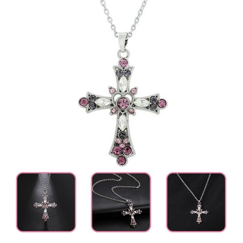 Collana croce rinestone - croce,