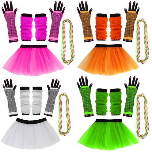 Set tutù neon donna anni - set,