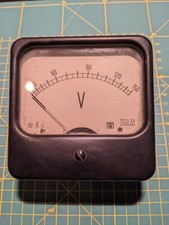 STRUMENTO MISURA VOLTMETRO DA PANNELLO- VINTAGE - (ELE_404)