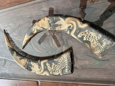 Corna vintage intagliate a