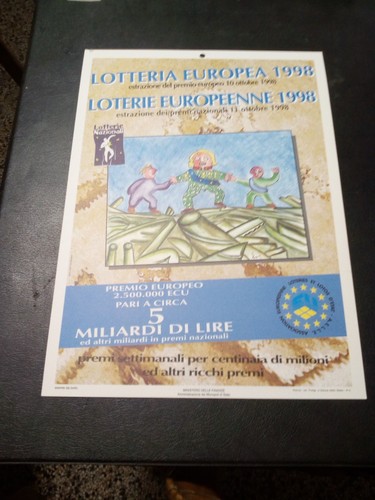 Locandina lotteria nazionale - lotteria,