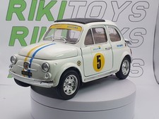 Fiat Abarth 500 Burago 1/16 Bianco 1968