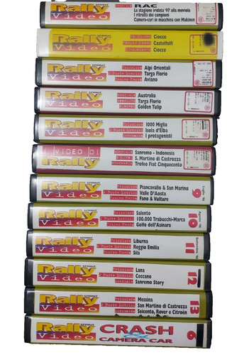 Vhs videocassette rally - vhs,