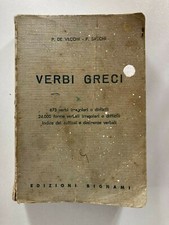 Verbi greci vecchi sacchi - de,