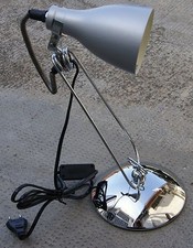 LAMPADA DA TAVOLO IN ACCIAIO CROMATO SOVIL 1340 40W E14 CAMERA STUDIO UFFICIO