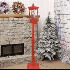 Lampione natalizio con Babbo