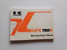 KAWASAKI GPX 750 R 1987-88 manuale uso manutenzione libretto originale INGLESE