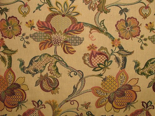 Arazzo tessuto oro giardino