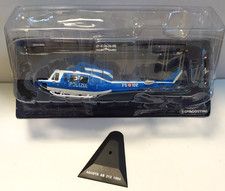 DE AGOSTINI 1:72 DIE CAST ELICOTTERO POLIZIA AGUSTA AB 212 1984  LUNGHEZZA 18 cm