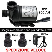 Pompa Acqua 12V 800H/L 22W 1/2