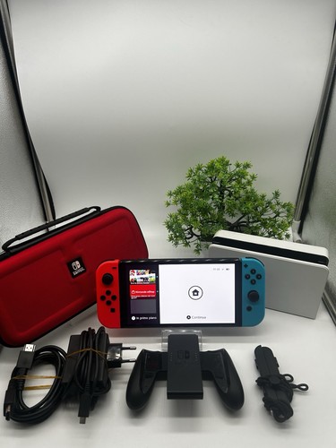 Nintendo switch oled blu rossa - switch,