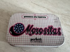 Scatola in latta caramelle gommose liquirizia Morositas Perfetti anni 80