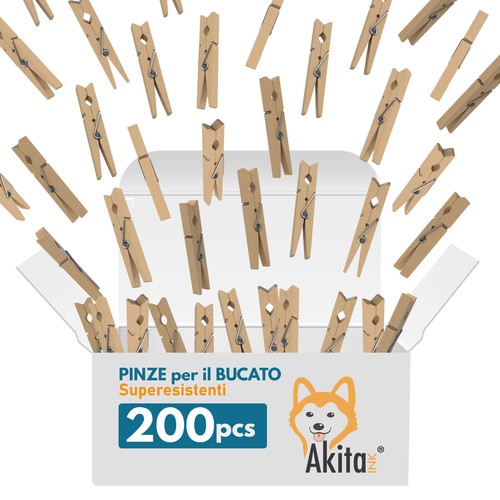 Akitaink mollette per bucato - -,
