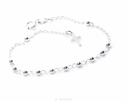Bracciale rosario argento 925 - bracciale,