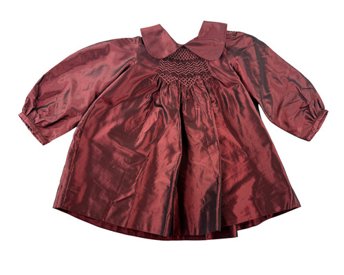 Abito bonpoint seta smocked - abito,