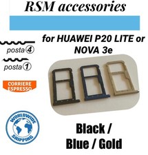 SIM card tray Huawei P20 Lite slot carrello scheda tiroir tarjeta vassoio Nova3e