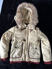 Giubbotto Parka Dsquared2 Icon Beige Pelliccia Vintage Men Foderato Size L
