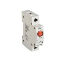 lampada spia led presenza rete da quadro barra din luce rossa