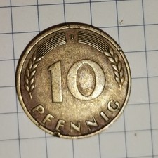 10 Pfennig 1950 conio J raro 